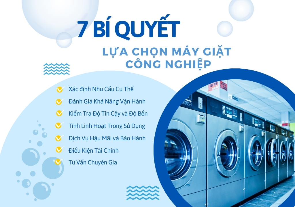 Bí Quyết Lựa Chọn Máy Giặt Công Nghiệp Phù Hợp